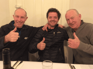 The 2017-2018 Champions Jim Orenshaw (Q500), Leigh Hocken (FA1) & Brian Steele (F400).